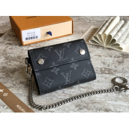 Replica Louis Vuitton Rivets Chain Compact Wallet